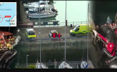 Momenti i shpëtimit të emigrantëve në Kanalin Anglez, mes tyre gra dhe fëmijë (VIDEO)