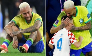 Momente emocionuese pas humbjes së Brazilit, djali i Perisic shkon të përqafojë Neymar (VIDEO)