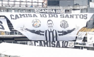 FOTO/ Homazhe speciale në stadiumin e Santos, “mbretit” i jepet lamtumira e fundit