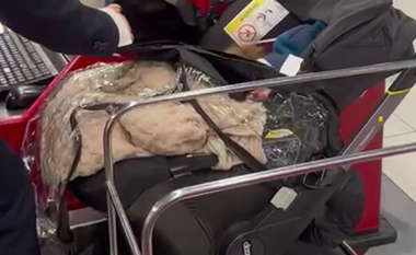 E rëndë, prindërit braktisin foshnjën në aeroport dhe tentojnë të hipin në avion pa të (VIDEO)
