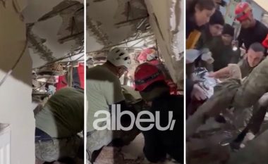 Çaste gëzimi! Momenti kur forcat e FSK-së nxjerrin nga rrënojat fëmijën 2 vjeç në Turqi (VIDEO)