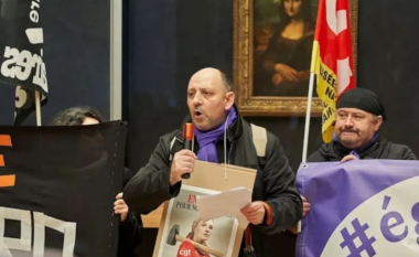 Sindikalistët “pushtojnë” Muzeun e Luvrit në Paris, protestojnë para pikturës “Mona Lisa” (VIDEO)