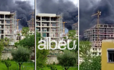 Tym i  zi mbulon kryeqytetin, merr flakë kulla në Tiranë (VIDEO)