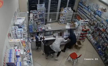 VIDEO/ Arrestohet hajduti i farmacive në Tiranë, dalin pamjet nga “përleshja” e 37-vjeçarit me farmacistet