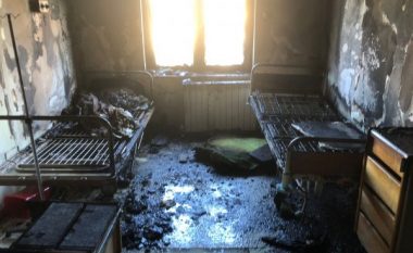 VIDEO/ Bie zjarr në katin e katërt të Spitalit Rajonal Shkodër, nuk ka të lënduar