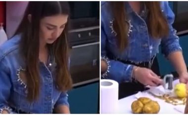 Kiara Tito duke qëruar patate bëhet “hit” në rrjet (VIDEO)