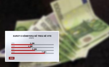 Euro mbyt Shqipërinë, 8 miliard € u konvertuan në 2022