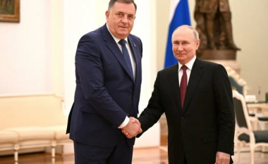 Dodik u takua me Putinin, reagon SHBA-ja: Akuzat e tij janë absurde dhe qëllimkeqe