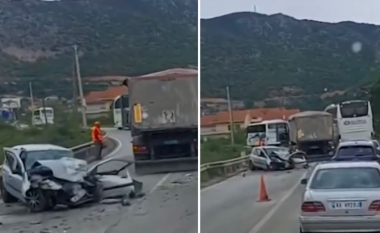 Tre aksidente gjatë mëngjesit në rrugën Pogradec-Prrenjas