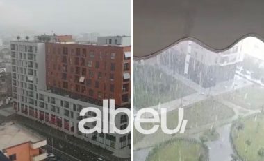 “Çmendet” moti, stuhi shiu në Tiranë, e pamundur lëvizja (VIDEO)