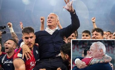 VIDEO/ Ngjiti Cagliarin në Serie A, 71-vjeçari Claudio Ranieri qan si fëmijë