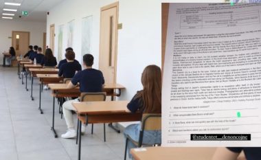 Përsëritet historia/ Maturantët ende në provim, teza e gjuhës së huaj publikohet në rrjete sociale