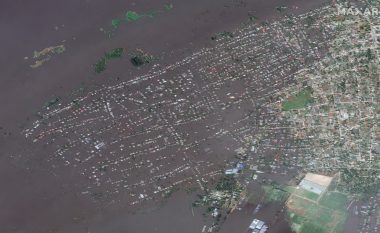 Qyteti i zhytur nën ujë, imazhet satelitore tregojnë pamjet e trishta nga Ukraina (FOTO LAJM)