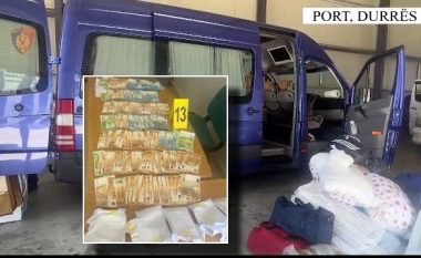 Sekuestrohen mijëra euro dhe mallra të kontrabanduara në Portin e Durrësit, të fshehura në tapicerinë e një furgoni që po hynte në vend (VIDEO)