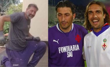 Shënoi 300 gola në karrierën si futbollist, si ish-sulmuesi i Fiorentinës iu kthye punës si murator