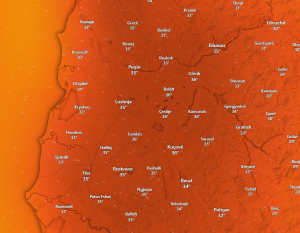 Në Kuçovë dhe Belsh, termometri shënon 36 gradë celsius