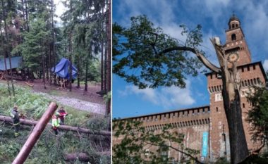 Dramë nga moti i keq në Brescia, humb jetën 16-vjeçarja në kamp, u godit nga një pemë që u rrëzua (VIDEO)