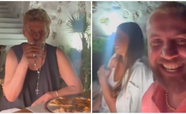 Rregullojnë marrëdhëniet? Luizi shfaqet duke darkuar me nënën e tij dhe Kiarën (VIDEO)
