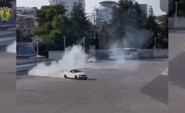VIDEO/ Me shpejtësi të çmendur, drift në mes të Tiranës, gjobitet me shumën e majme shoferi