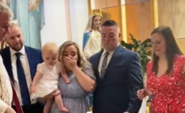 Kur pagëzimi shkon keq, VIDEO virale
