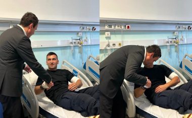 U plagos në veri të Kosovës, Kurti viziton policin në spital: Operacioni u zhvillua me sukses