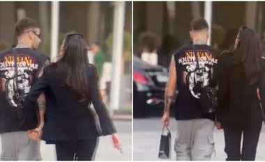 Jori Delli nuk përmbahet në rrugët e Tiranës , puthje pasionante me të dashurin italian (VIDEO)