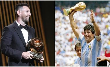 Fitoi “Topin e Artë” për të herë të 8, Messi nuk harron Maradonën: Sot është ditëlindja e tij, ndaj çmimin me të