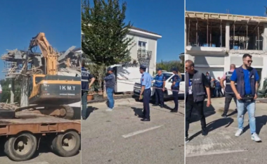 Policia dhe IKMT në kompleksin Rolling Hills, prishen objektet pa leje