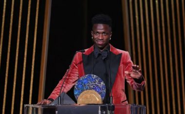 Ceremonia e Topit të Artë, Vinicius Junior nderohet me çmimin “Sokrates”: Do vazhdoj ta luftoj racizmin