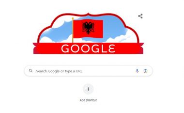 FOTOLAJM/ 111-vjetori i pavarësisë së Shqipërisë, Google “vishet” kuqezi