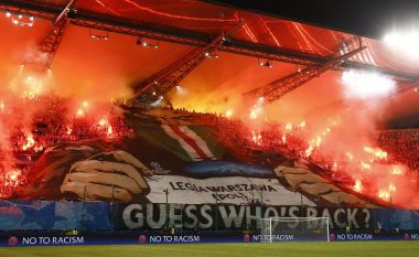 UEFA ndalon Legia Warsaw-in që të ketë tifozë jashtë vendit në pesë ndeshjet e ardhshme në Europë