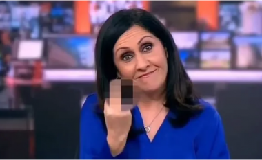 Gjesti i turpshëm, spikerja e BBC ngre gishtin e mesit në mes të edicionit të lajmeve (VIDEO)