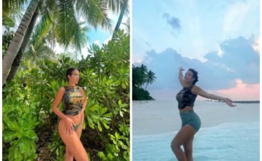 Modelja “harron” Kristiano Ronaldon, Xhorxhina arratiset në Maldive