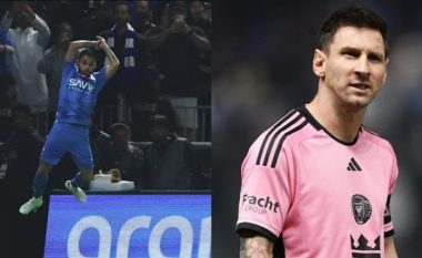 Futbollisti i Al-Hilalit shënon dhe bën festimin ikonik të Ronaldos para syve të Messit