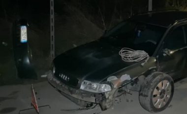 Aksident në aksin Pogradec-Qafë Plloçë, makina i pret rrugën tjetrës
