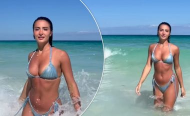 Alba Vukaj vjen me një video nga ishujt Karaibe, vë në pah format trupore