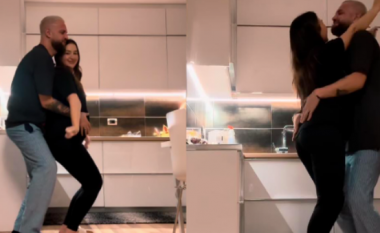Luizi dhe Kiara në një kërcim sensual në kuzhinën e shtëpisë së tyre (VIDEO)