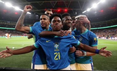Goli i Endrick i jep fitoren Brazilit në duelin ndaj Anglisë në ‘Wembley’