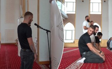FOTOT/ Fero thërret ezanin në një xhami të Gjilanit