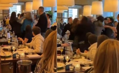 Përleshje në restorant, gratë godasin me grushta njëra-tjetrën (VIDEO)