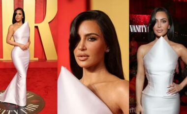 Kim Kardashian magjeps me elegancën, ndërsa merr pjesë në festën e “Oscars”