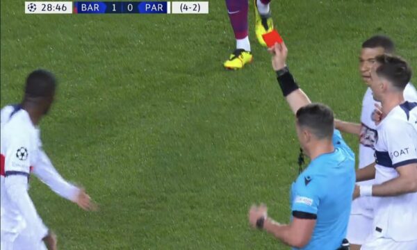 Barcelona mbetet me një lojtar më pak, Araujo merr karton të kuq