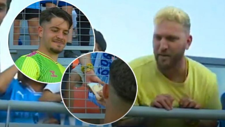 VIDEO / “Unë nuk jam një milioner”, Futbollisti i Malagas kapet nga kamerat duke ia shitur fanellën një tifozi