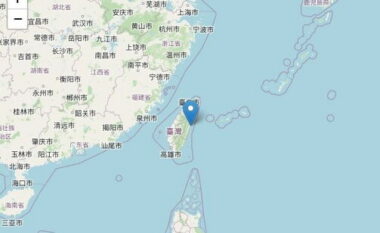 Tërmeti me magnitudë 5.8 ballë godet Tajvanin