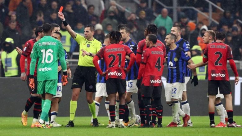 Calabria merr dënim më të madh se Theo Hernandez dhe Dumfries pas kartonëve të kuq në derbi