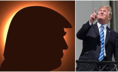 Postimi i Trump për eklipsin diellor bëhet viral, rrjeti i kthehet kundër