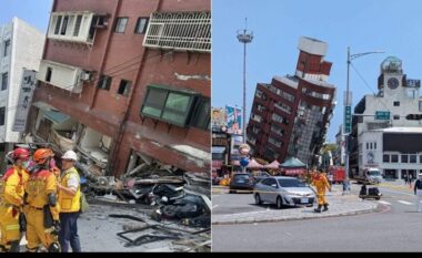 Tërmeti me magnitudë 7.4 ballë në Tajvan, më i forti në 25 vitet e fundit/ Ndërtesa të shembura dhe njerëz nën rrënoja