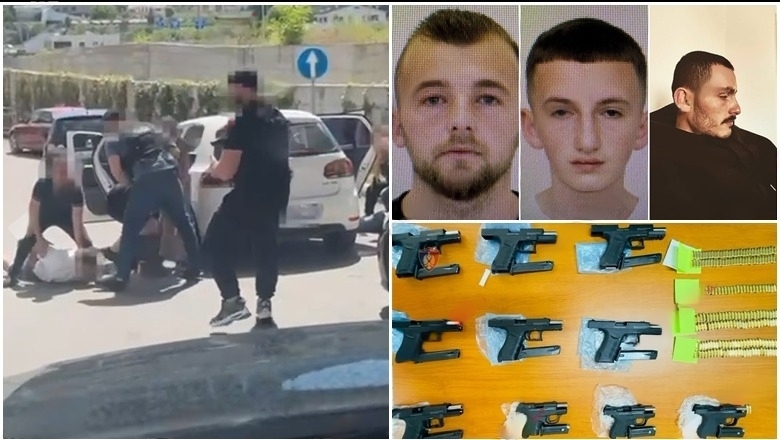 DETAJE/ Zbardhen emrat e grupit kriminal që trafikonte armë, sekuestrohen 10 pistoleta, shiteshin nga 1500 deri në 3000 €