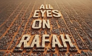“Të gjithë sytë në Rafah”/Fotoja virale në Instagram ripostohet mbi 23 milionë herë, shkak sulmet e fundit izraelite