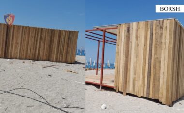Himarë/ Po ndërtonte një beach-bar pa leje në plazhin e Borshit, nis hetimi për 45-vjeçarin